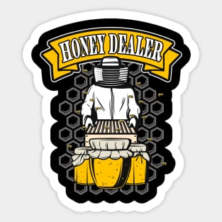 Honey Dealer Funny Beekeeper Sticker